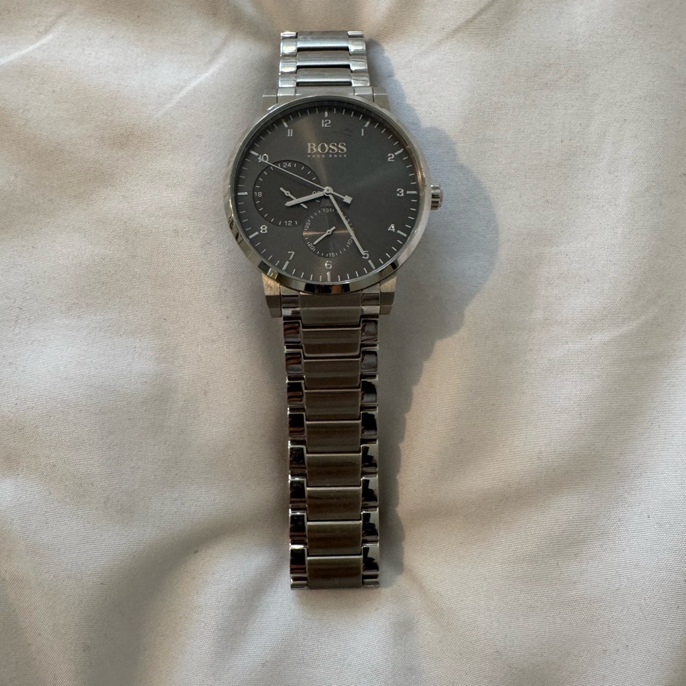 BOSS Silver and Gray Watch